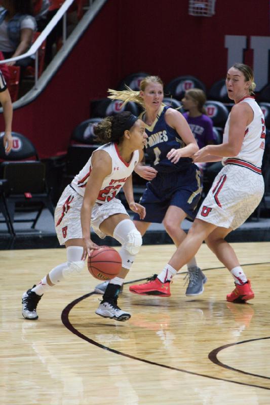 2016-11-03 11:37:25 ** Basketball, Damenbasketball, Daneesha Provo, South Dakota School of Mines & Technology, Utah Utes, Wendy Anae ** 