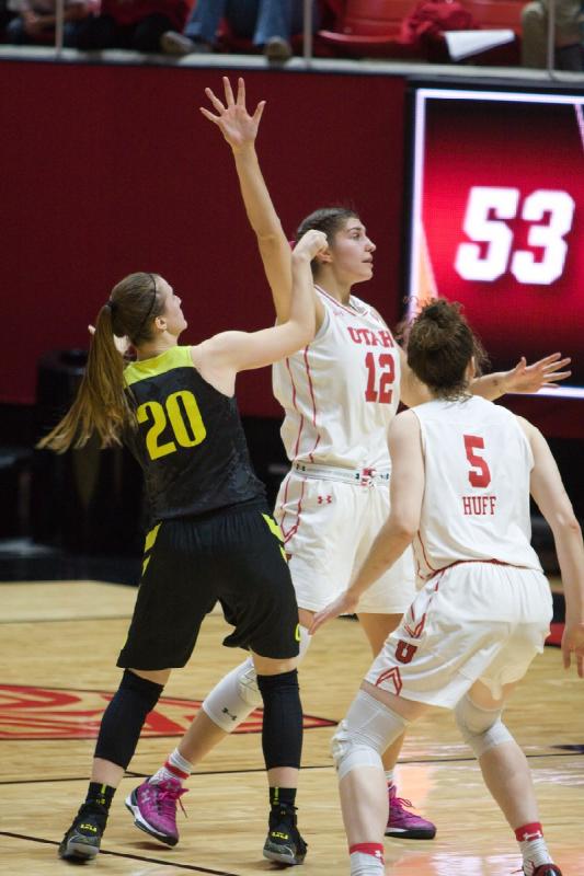 2018-01-28 13:37:30 ** Basketball, Damenbasketball, Emily Potter, Megan Huff, Oregon, Utah Utes ** 