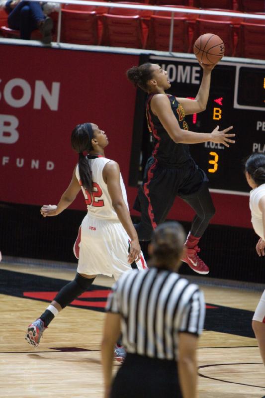 2015-01-11 13:34:12 ** Basketball, Damenbasketball, Joeseta Fatuesi, Tanaeya Boclair, USC, Utah Utes ** 