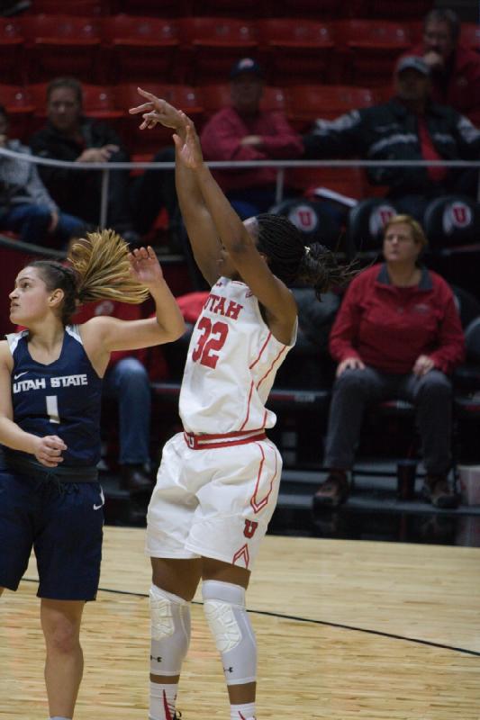 2016-12-03 15:34:56 ** Basketball, Tanaeya Boclair, Utah State, Utah Utes, Women's Basketball ** 