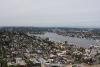 Lake Union ist ein Frischwassersee nordöstlich der Space Needle.