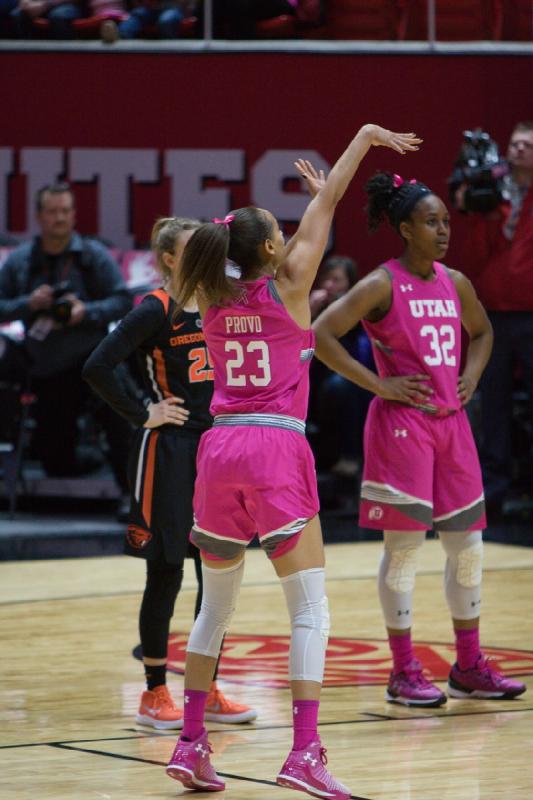 2018-01-26 18:37:02 ** Basketball, Damenbasketball, Daneesha Provo, Oregon State, Tanaeya Boclair, Utah Utes ** 