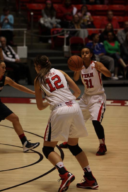 2013-12-21 15:51:50 ** Basketball, Ciera Dunbar, Damenbasketball, Emily Potter, Samford, Utah Utes ** 