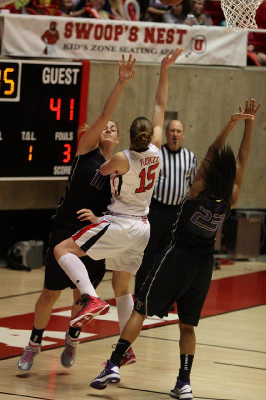 2013-02-22 19:24:55 ** Basketball, Michelle Plouffe, Utah Utes, Washington, Women's Basketball ** 