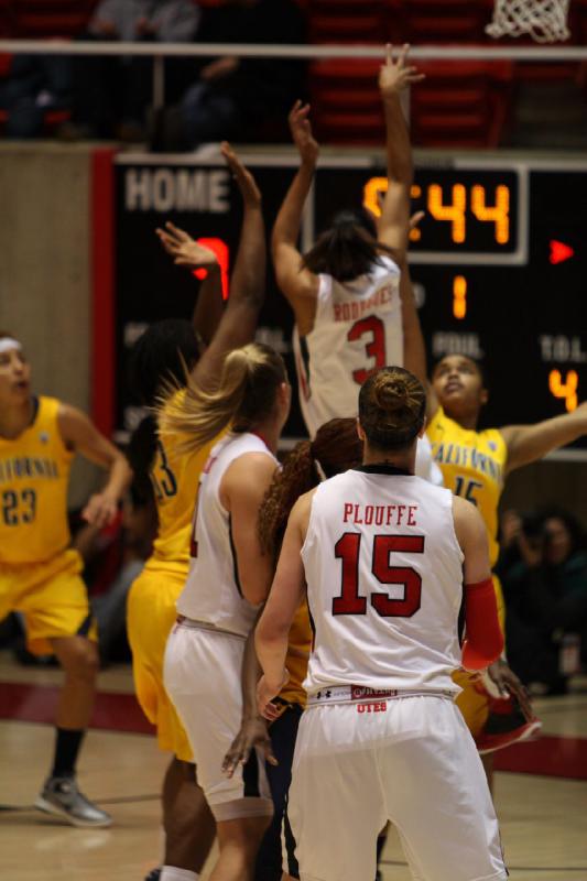 2013-01-04 18:24:05 ** Basketball, Cal, Iwalani Rodrigues, Michelle Plouffe, Taryn Wicijowski, Utah Utes, Women's Basketball ** 