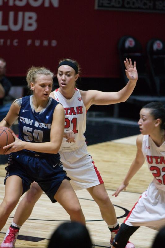 2014-12-03 18:31:19 ** Basketball, Damenbasketball, Danielle Rodriguez, Utah State, Utah Utes, Wendy Anae ** 