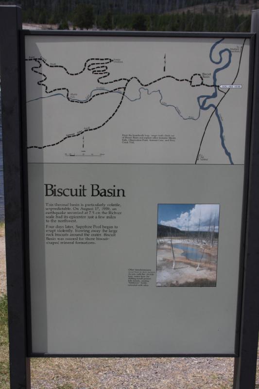 2009-08-03 12:57:44 ** Yellowstone National Park ** Description von 'Biscuit Basin'.