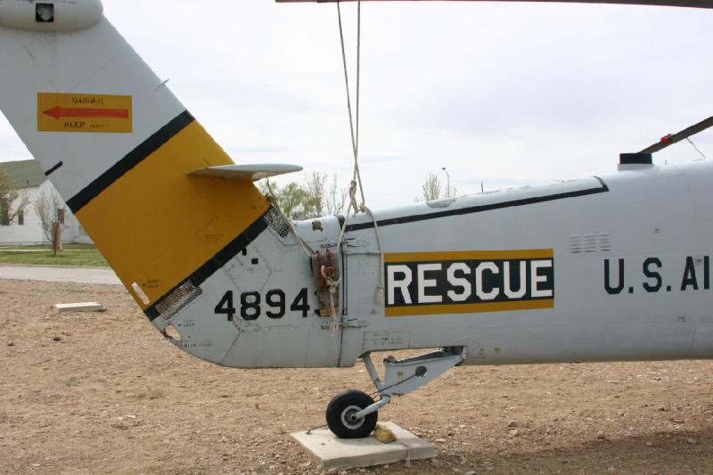 2007-04-01 14:52:12 ** Air Force, Hill AFB, Utah ** Back of the Sikorsky H-34J.