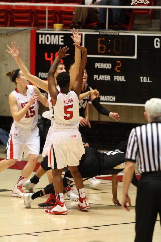 2014-01-29 20:37:45 ** Basketball, Cheyenne Wilson, Colorado, Emily Potter, Michelle Plouffe, Utah Utes, Women's Basketball ** 