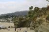 Der Strand von Laguna Beach scheint ein toller Hintergrund für Familienfotos zu sein. Es gab an diesem Tag mehrere Gruppen, die Fotos gemacht haben.