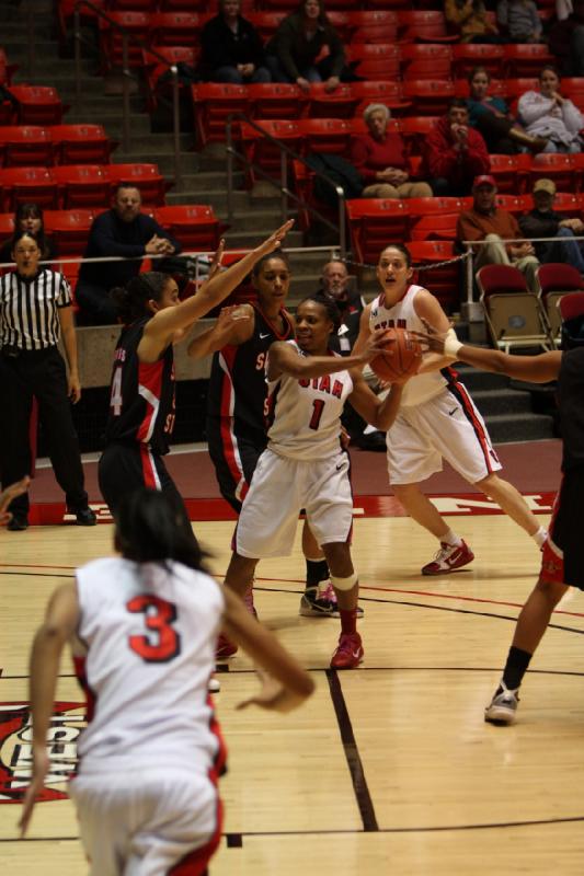 2011-02-09 20:41:20 ** Basketball, Damenbasketball, Iwalani Rodrigues, Janita Badon, Michelle Harrison, SDSU, Utah Utes ** 