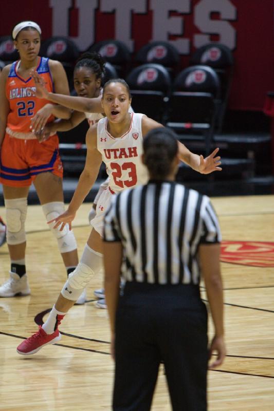 2017-11-27 19:22:41 ** Basketball, Daneesha Provo, Tanaeya Boclair, Utah Utes, UT Arlington, Women's Basketball ** 