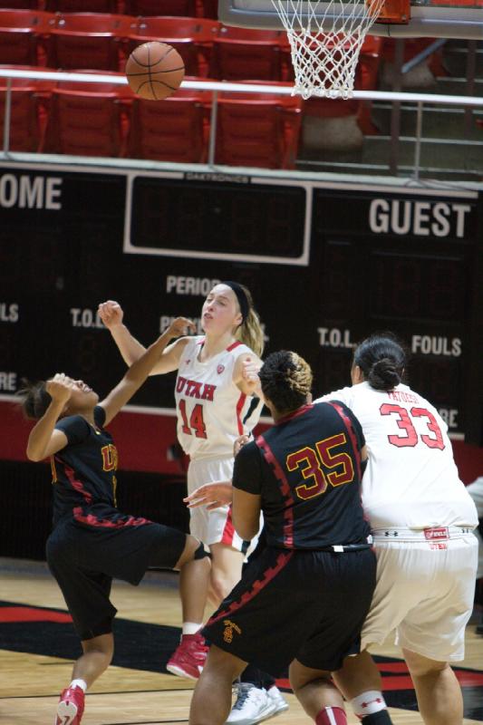 2015-01-11 13:41:09 ** Basketball, Damenbasketball, Joeseta Fatuesi, Paige Crozon, USC, Utah Utes ** 