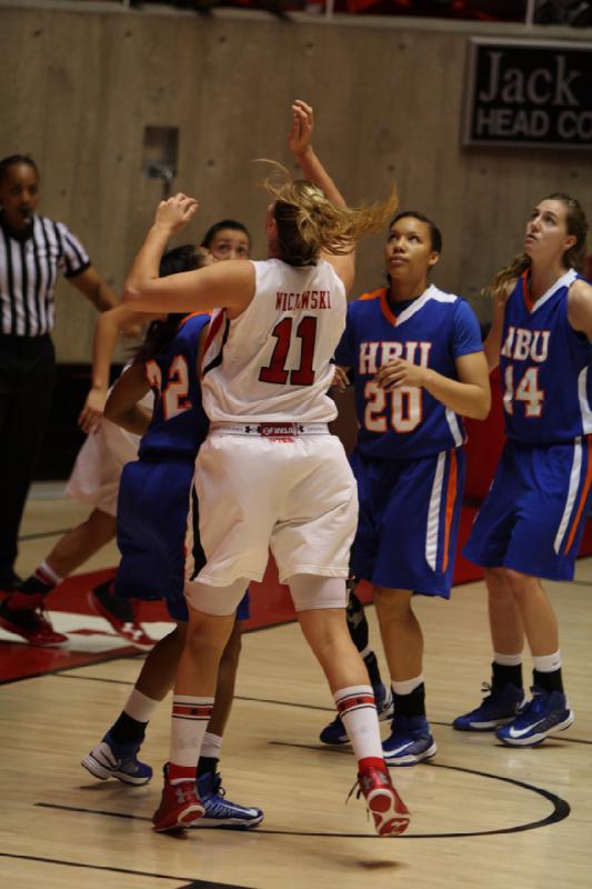 2012-12-15 16:00:53 ** Basketball, Houston Baptist Huskies, Taryn Wicijowski, Utah Utes, Women's Basketball ** 