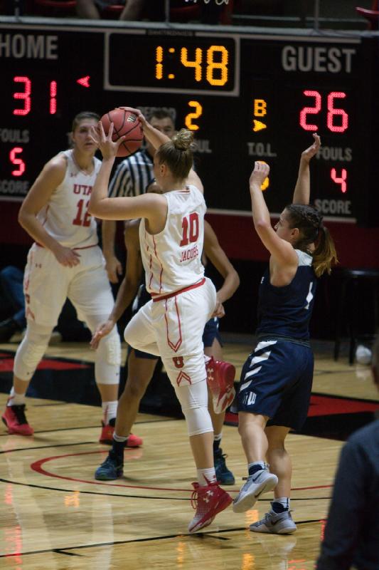 2016-12-03 14:39:01 ** Basketball, Emily Potter, Megan Jacobs, Utah State, Utah Utes, Women's Basketball ** 