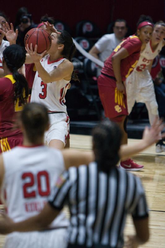 2016-01-29 20:31:31 ** Basketball, Damenbasketball, Danielle Rodriguez, Joeseta Fatuesi, Katie Kuklok, Malia Nawahine, USC, Utah Utes ** 