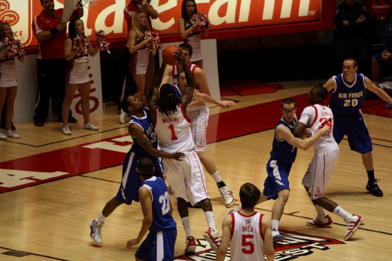 2010-01-23 16:43:48 ** Air Force, Basketball, Herrenbasketball, Jay Watkins, Luka Drca, Shawn Glover, Utah Utes ** 