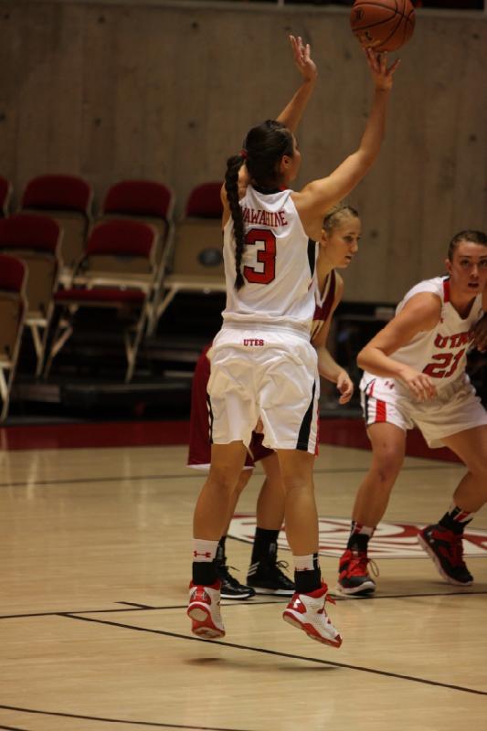 2013-11-08 21:08:35 ** Basketball, Damenbasketball, Malia Nawahine, University of Denver, Utah Utes, Wendy Anae ** 