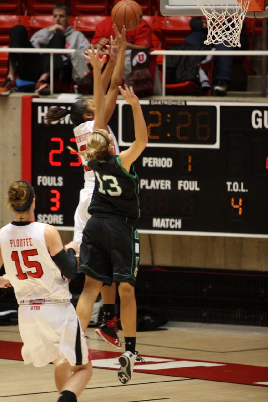 2012-12-29 15:34:31 ** Basketball, Damenbasketball, Iwalani Rodrigues, Michelle Plouffe, North Dakota, Utah Utes ** 