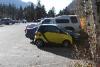 My Smart on the Snowbird parking lot.