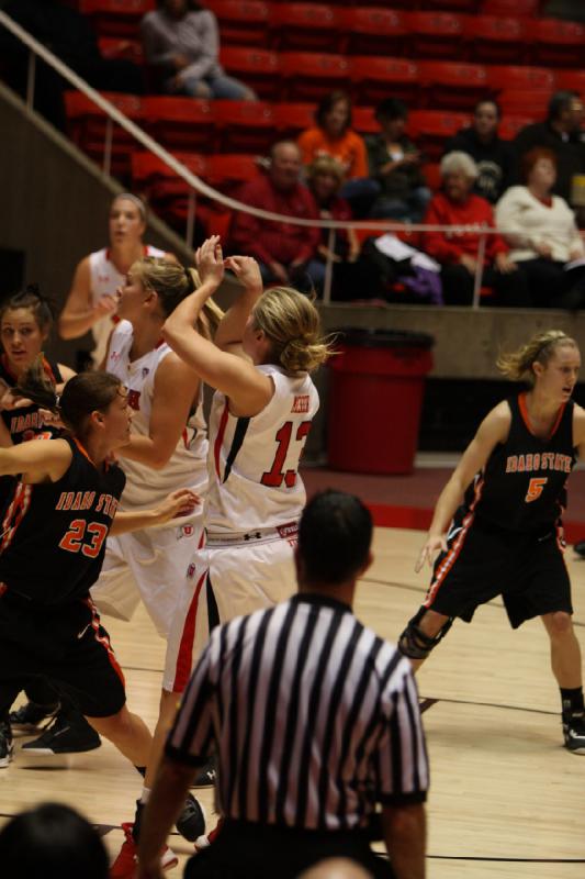 2011-12-06 20:04:11 ** Basketball, Damenbasketball, Idaho State, Michelle Plouffe, Rachel Messer, Taryn Wicijowski, Utah Utes ** 