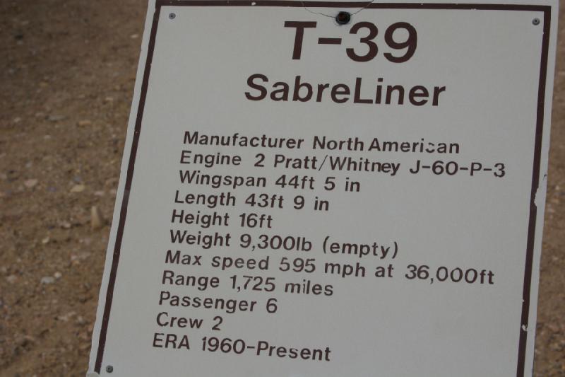 2007-04-01 14:58:54 ** Air Force, Hill AFB, Utah ** Description of the T-39 'SabreLiner'.