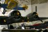 Boeing B-17 "Flying Fortress" and in the foreground a North American P-51 "Mustang".