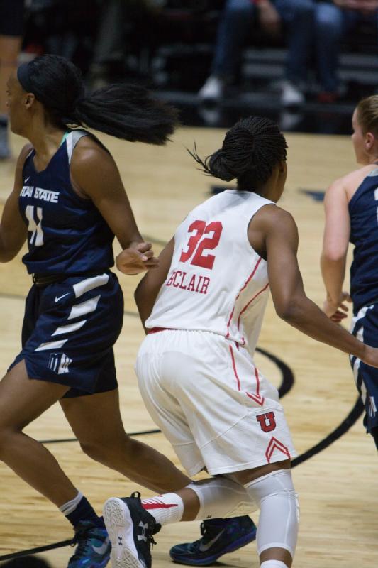 2016-12-03 14:08:06 ** Basketball, Tanaeya Boclair, Utah State, Utah Utes, Women's Basketball ** 