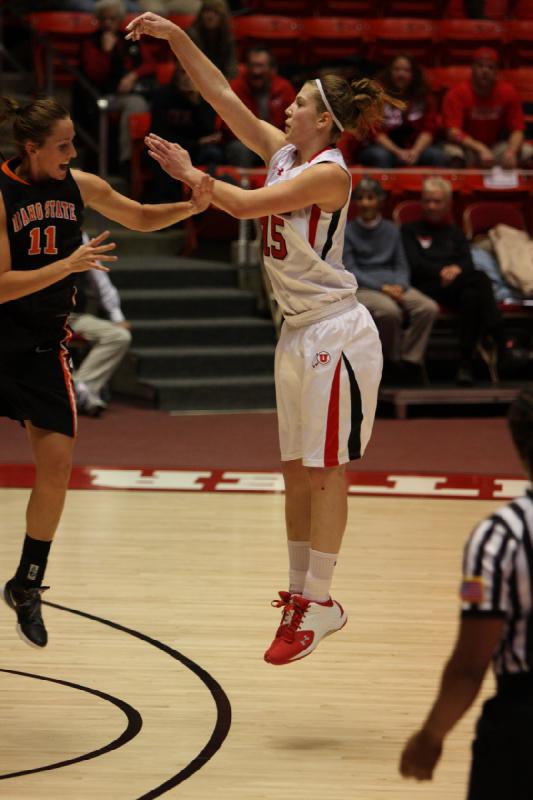 2011-12-06 19:58:57 ** Basketball, Idaho State, Michelle Plouffe, Utah Utes, Women's Basketball ** 