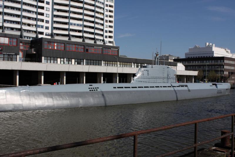 2010-04-15 16:01:45 ** Bremerhaven, Deutschland, Typ XXI, U 2540, U-Boote ** Steuerbordseite von U 2540.