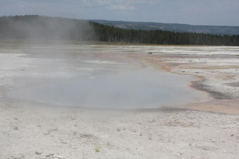 2009-08-03 10:30:50 ** Yellowstone National Park ** Hot water at Fountain Paint Pot.