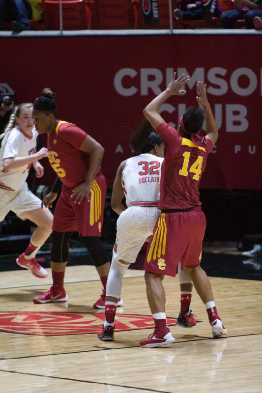 2016-01-29 19:05:51 ** Basketball, Damenbasketball, Paige Crozon, Tanaeya Boclair, USC, Utah Utes ** 