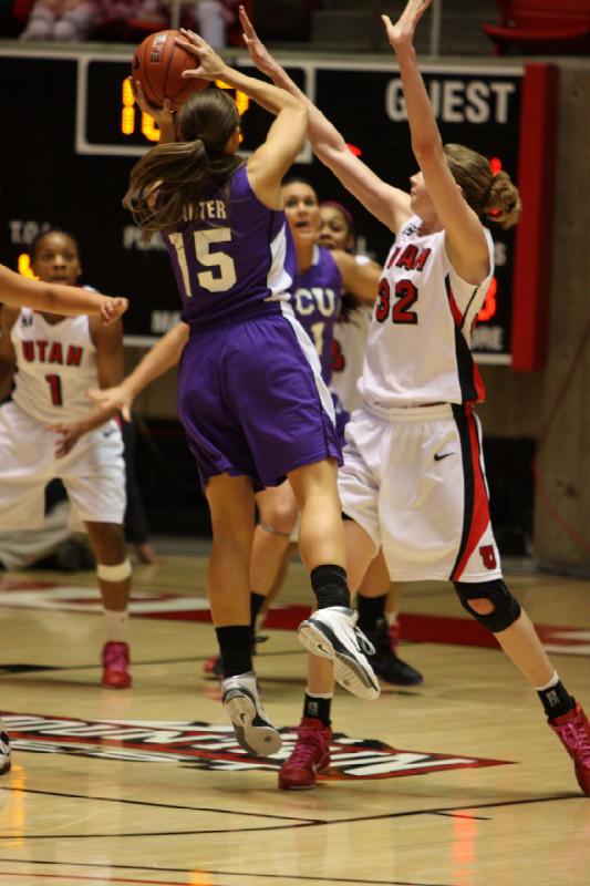 2011-01-22 19:16:27 ** Basketball, Damenbasketball, Diana Rolniak, Iwalani Rodrigues, Janita Badon, TCU, Utah Utes ** 