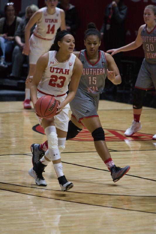 2016-11-30 19:34:39 ** Basketball, Damenbasketball, Daneesha Provo, Paige Crozon, Southern Utah, Utah Utes ** 