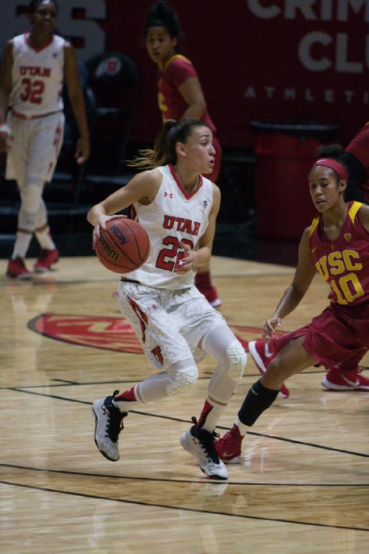 2016-01-29 19:40:23 ** Basketball, Damenbasketball, Danielle Rodriguez, Tanaeya Boclair, USC, Utah Utes ** 