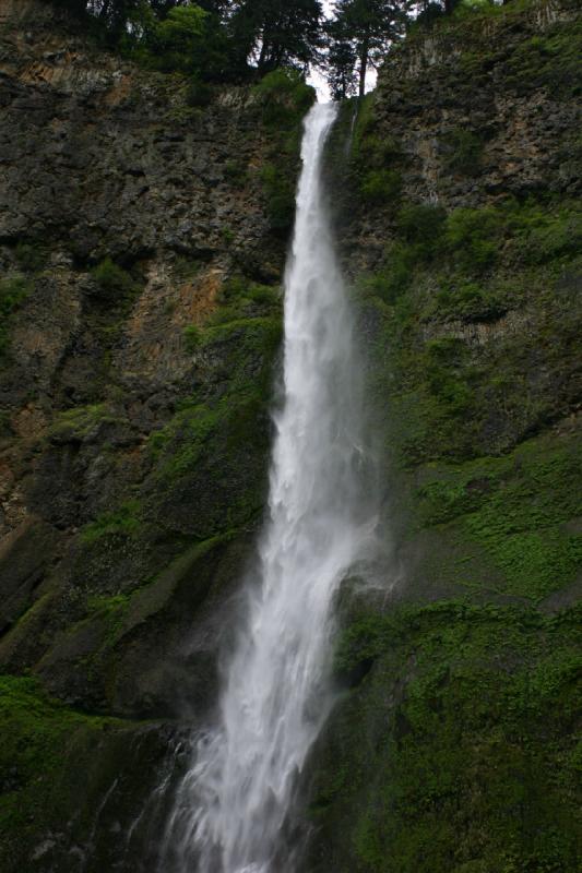 2005-05-06 17:26:28 ** Multnomah Falls ** Oberer Teil des Multnomah Wasserfalls.