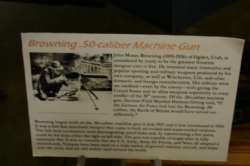 2007-04-01 15:16:40 ** Air Force, Hill AFB, Utah ** Description of the Browning .50 caliber machine gun.