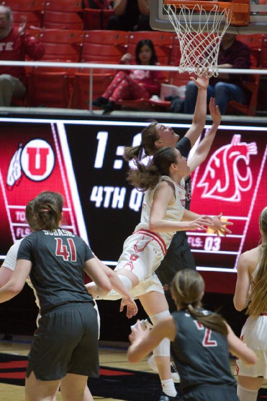 2019-02-24 13:37:30 ** Andrea Torres, Basketball, Damenbasketball, Dru Gylten, Megan Huff, Utah Utes, Washington State ** 