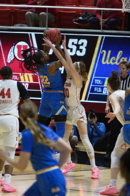 2019-02-10 13:31:25 ** Basketball, Damenbasketball, Dre'Una Edwards, Dru Gylten, Megan Huff, UCLA, Utah Utes ** 