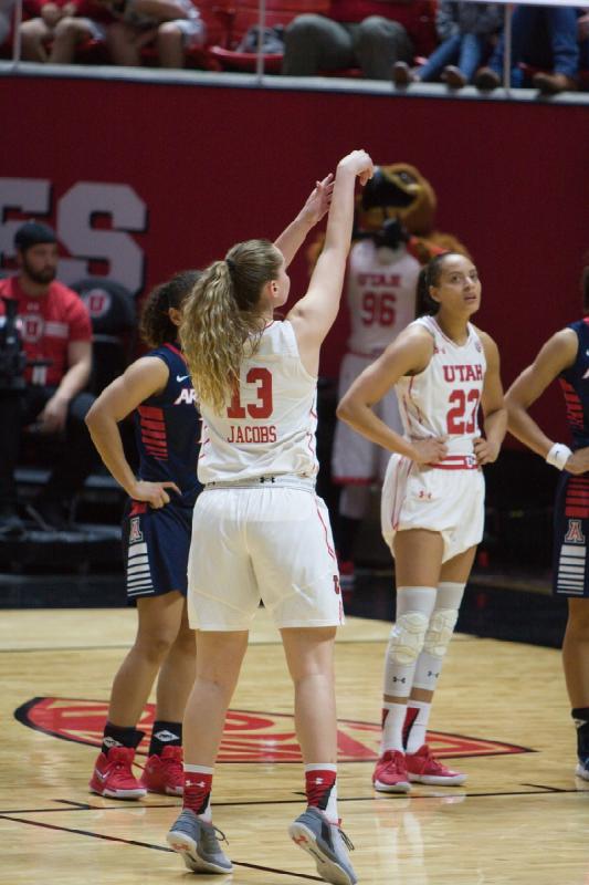 2017-12-29 18:40:03 ** Arizona, Basketball, Damenbasketball, Daneesha Provo, Megan Jacobs, Utah Utes ** 