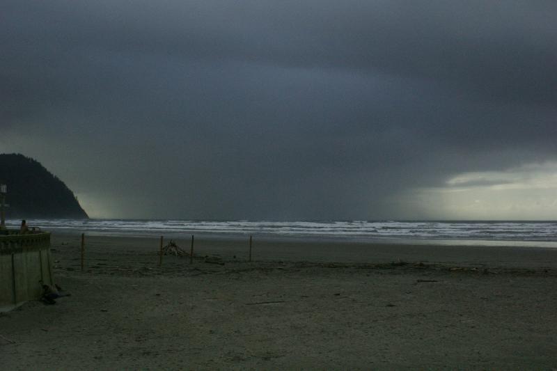 2006-01-28 16:13:42 ** Oregon, Seaside ** Sturm vor der Küste Seasides.