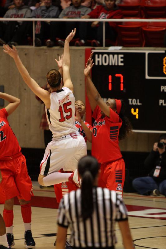 2013-01-18 19:22:58 ** Arizona, Basketball, Michelle Plouffe, Utah Utes, Women's Basketball ** 