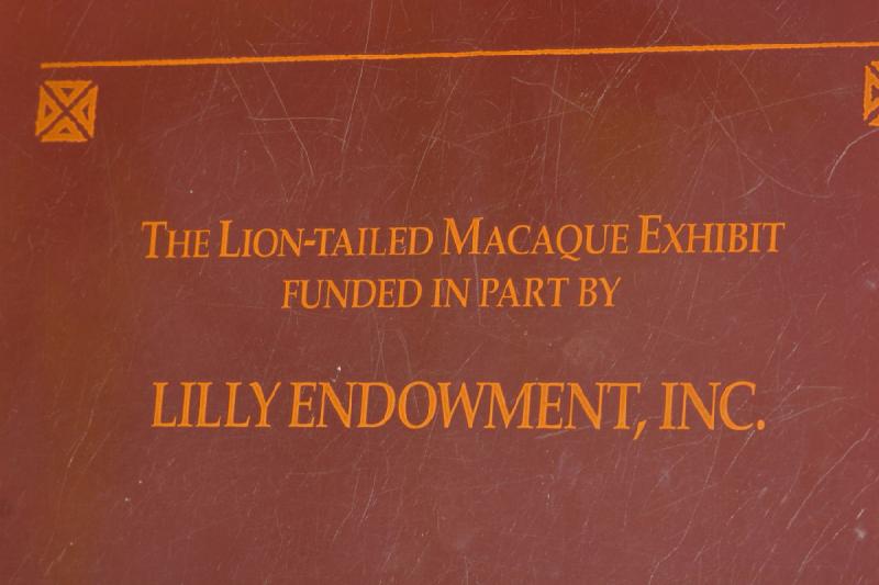 2008-03-20 11:26:48 ** San Diego, Zoo ** Lilly Endowment finanziert teilweise das Bartaffen-Gehäge.