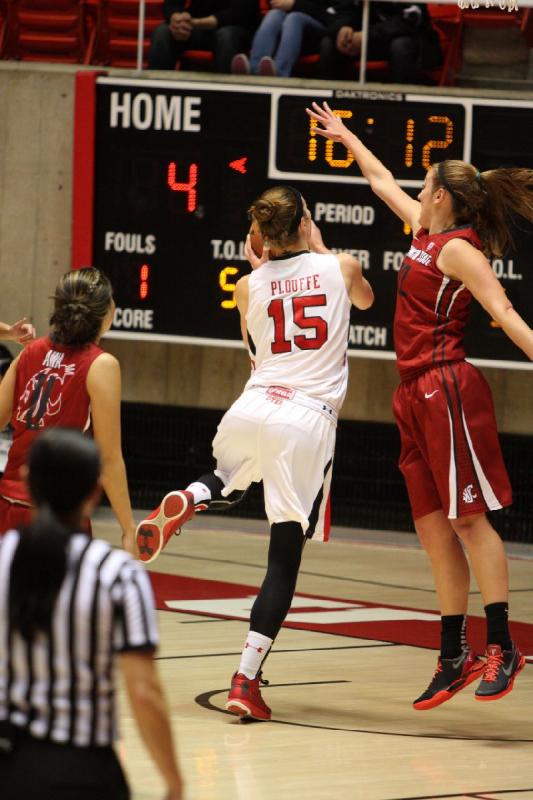 2014-02-14 19:05:09 ** Basketball, Michelle Plouffe, Utah Utes, Washington State, Women's Basketball ** 