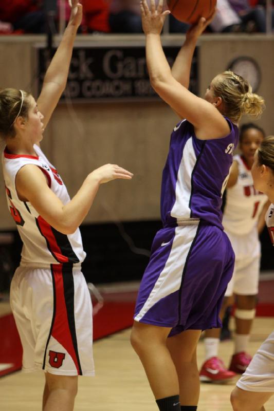 2011-01-22 18:33:21 ** Basketball, Damenbasketball, Diana Rolniak, Janita Badon, Michelle Plouffe, TCU, Utah Utes ** 