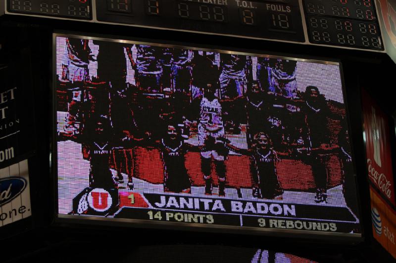 2011-12-06 20:39:15 ** Basketball, Idaho State, Janita Badon, Utah Utes, Women's Basketball ** 