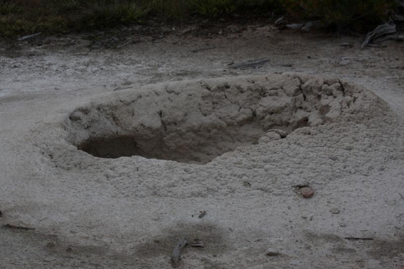 2009-08-02 15:24:33 ** Yellowstone National Park ** A mud geyser at the Gibbon Geyser Basin.