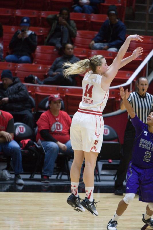 2016-12-17 13:27:21 ** Basketball, Paige Crozon, Utah Utes, Weber State, Women's Basketball ** 