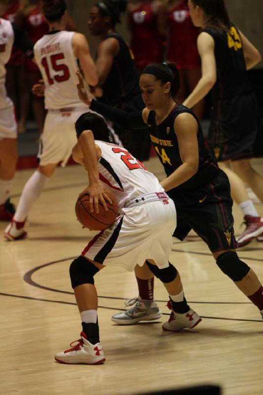 2013-01-20 15:17:57 ** Arizona State, Basketball, Damenbasketball, Danielle Rodriguez, Michelle Plouffe, Utah Utes ** 