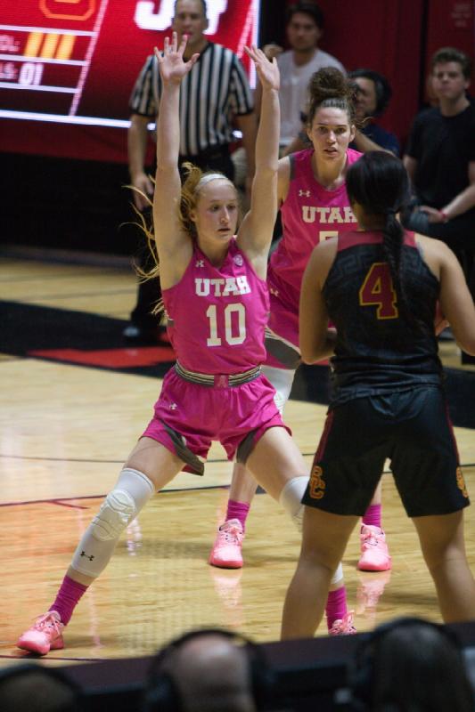 2019-02-08 20:03:48 ** Basketball, Damenbasketball, Dru Gylten, Megan Huff, USC, Utah Utes ** 